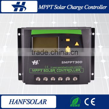 Timer and battery type 12v 24v 48v solar charge controller