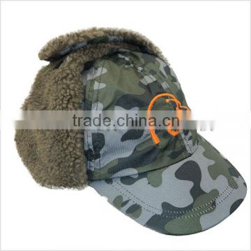 2013 latest custom design camouflage artificial winter caps and lei feng caps