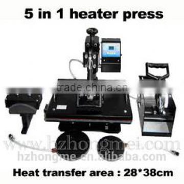 Best sale 5 in 1combo heater presss Sublimation machine