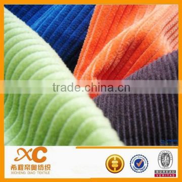 Cheap cotton spandex wale corduroy fabric