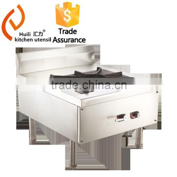 Stainless steel commercial gas stove for hotel restaurant with high efficency