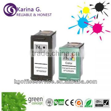 remanufactured ink cartridge for HP74 75 ,best selling