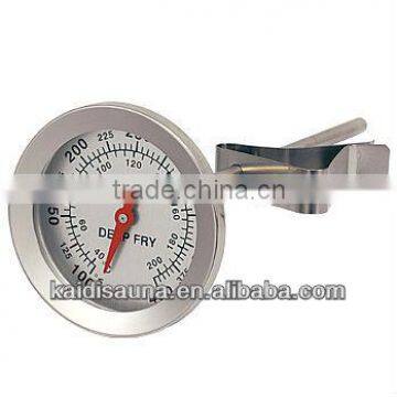 62.4mm Candy / Deep Fry Thermometer with Clip and Indicator (Dishwasher Safe)