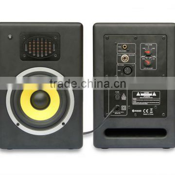 Professional audio speaker 8-Inch Carbon Fiber Woofer and Silk Dome Ribbon twweter 2-way Stage Monitor Powered Speaker