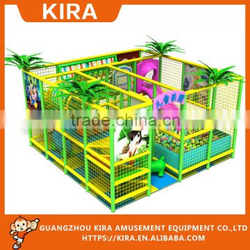 Soft indoor playground equipment naughty castle with ball pools for children