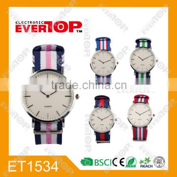 CHEAP GOOD QUALITY FABRIC ANALOGUE WATCH ET1534