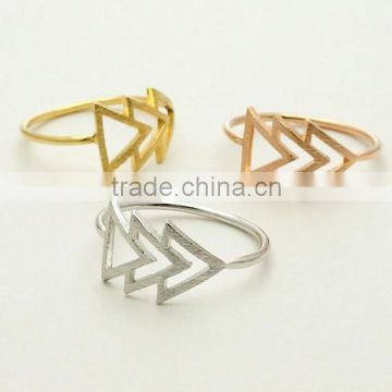 Hot New Product for 2015 Sterling Silver Triangle Ring Jewelry