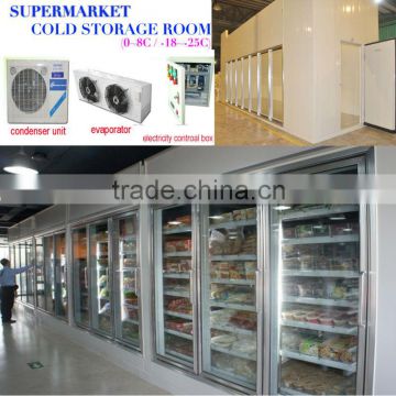 cold storage room for supermarket