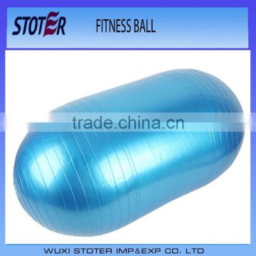 wholesale ecofriendly PVC anti burst 90cm gym ball ,peanut ball