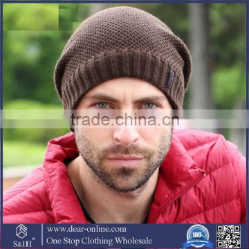 cashmere knitted hat and thickened outdoor warm wool hat