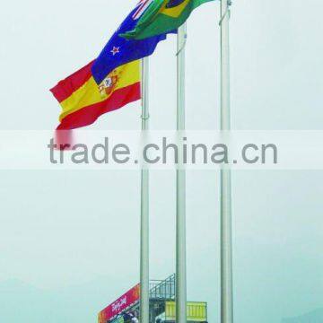 full set 6m silver aluminium flagpole