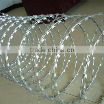 razor barbed wire mesh fence/stainless steel razor barbed wire mesh