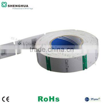 ISO 18000 EPC C1 G2 Continuous RFID Clothing Tag Printable Passive Paper UHF RFID Smart Tag