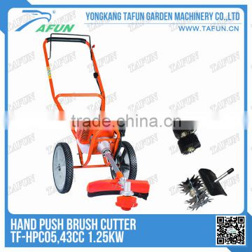 43cc new hand push grass brush cutter/grass cutter machine/garden cutter(TF-HPC05)