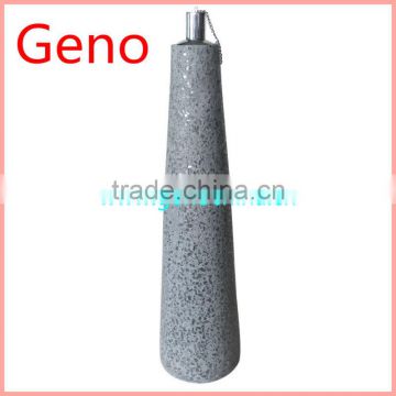 cone shape grey color oil burner decorative oil lantern