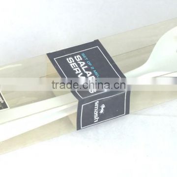 Packed by color sleev Full sets of salad sever, traditional Chinese melamine plastic fork