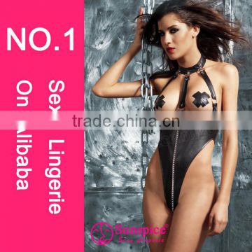 2015 Hot sales Fashionable style mature women latex lingerie pics leather lingerie sex girls black leather sexy leather fetish