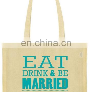 Eat Drink Wedding favors Gift Bag Custom Canvas Tote Shopping Bags
