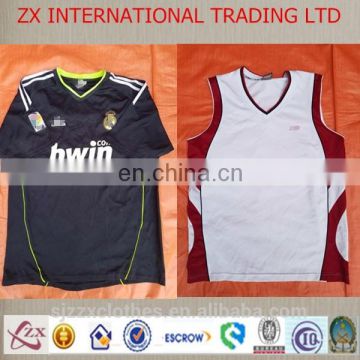 used clothing in bales used men's sport clothes used jersy fashion