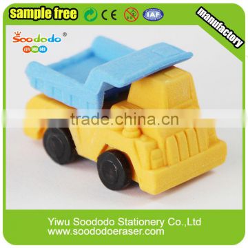 wholesale kids stationery crazy car shaped 3d erasers for school