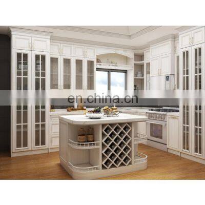 Canada Gray Solid Wood Kitchen Living room Bedroom Bath Cabinet and Island Cabinet in Container Prefab Houses