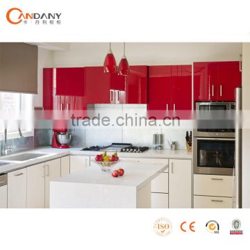 high gloss red kitchen cabinet, red lacquer kitchen cabinet, high gloss lacquer kitchen cabinet doors, white lacquer kitchen cab