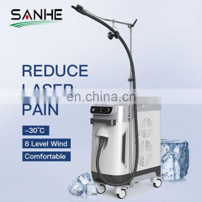 2022 Skin Cold Air Cooling To Reduce The Laser Pain Factory Price Skin Air Cooling Machine