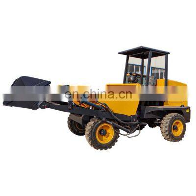 Multifunctional FCY3OS articulated 4x4 wheel mini site dumper small dump truck