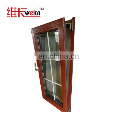 WEIKA Chinese supplier French type aluminum casement tilt turn window grill design windows