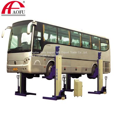 mobile mechanical cabled heavy duty column car lift