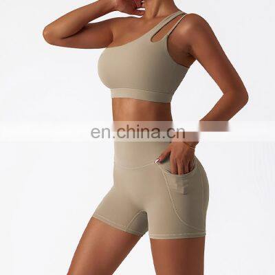 Yoga short sets custom activewear wholesale clothes active wear women's gym wear yoga sets fitness workout set for women