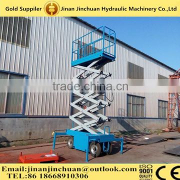 JINCHUAN elevation platforms for construction mobile scissor lift for works site mobile scissor lift SJY