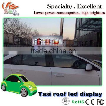 RGX Outdoor Taxi Top Roof LED Advertising Display, taxi roof advertis,Attractive and durable led taxi roof display screen