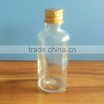 100ml clear essential oil bottle with mental cap