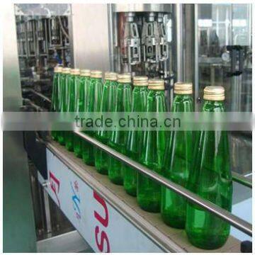 Automatic glass bottle wine washing filling capping machine/line