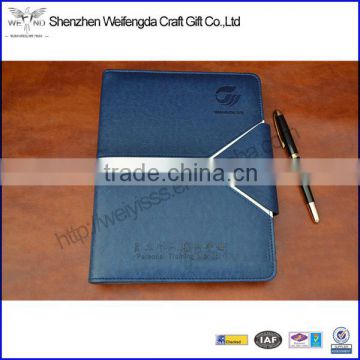 2015 business pu leather a5 notebook cover high quality agenda case nice design