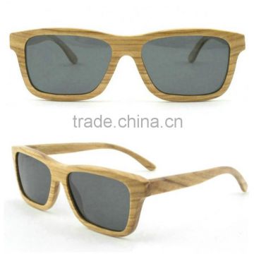 Manufacturer made in China wholesale natural wood sunglasses zebra wood sunglasses