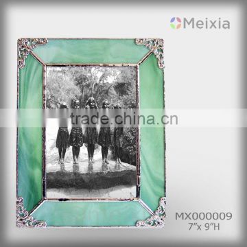 MX020009 china wholesale tiffany style stained glass bulk photo frame for table decoration item