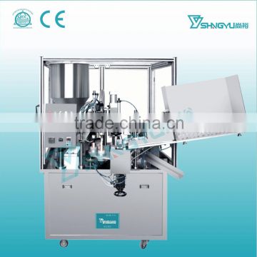 Shangyu fully CE automatic hand cream plastic tube filling and sealing machine