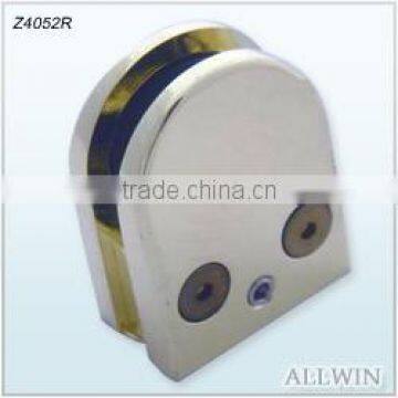 Polished zinc alloy Mini Z-Series Round Shape Radius Base Glass Clamp