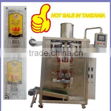 Popular 50 ml Small Liquid Sachet Packing Machine / Wine Packing