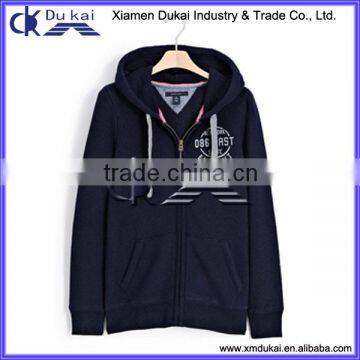 Men's navy fleece hoodies, men jackets coats, zipper-up jacket