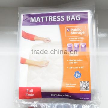 King/Queen size plastics mattress bag for moving made in China