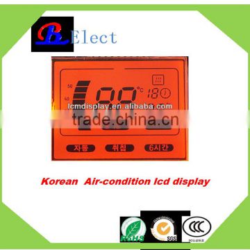 Korean/Esl character programme transparent VA lcd display for air condition