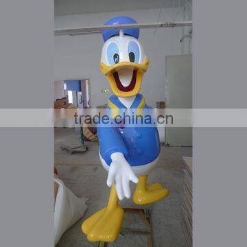 Theme Amusement Park Fiberglass Donald Duck Cartoon Figures