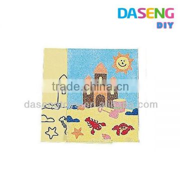 wholesale sand art bottles with cartoon design cards for kids                        
                                                Quality Choice