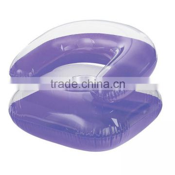 semitransparent purple little inflatable floating drink holder,can holder,cell-phone holder
