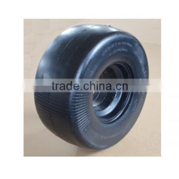 13 x6.50-6 flat free caster rubber tire with smooth tread for zero turn radius commercial mowers
