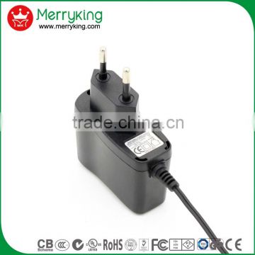 ERP EU plug wall mount AC DC adapter 10W 12V0.5A switching power supply 3 years warranty