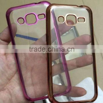fashion ultra thin electroplating soft tpu phone case for Samsung S6 edge